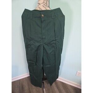 90s Pleated Trousers 12 Olive High Waist Tailored Menswear Vintage Hunt Club y2k